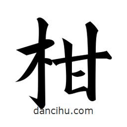 黃自元寫的楷書柑