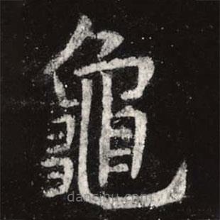 龜書法圖片
