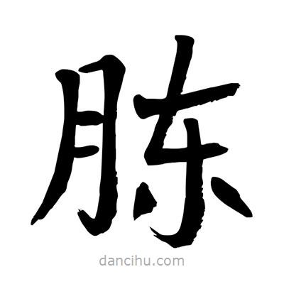 陶建華寫的楷書腖