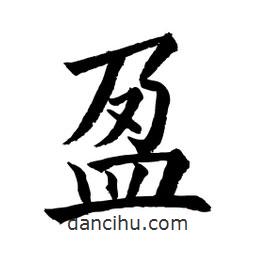 顧建平寫(xiě)的楷書(shū)盈