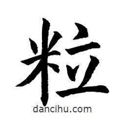 顧建平寫的楷書粒