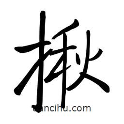 啟功寫的楷書揪
