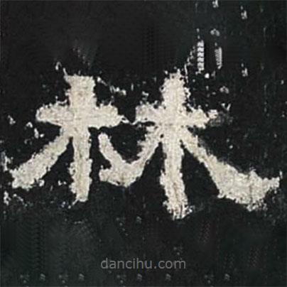 张迁碑写的隶书林