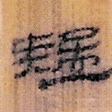 北大簡寫的隸書疑
