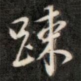疏書法圖片
