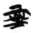簡帛寫的篆書亞