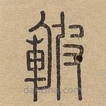 說文廣義寫的篆書皸