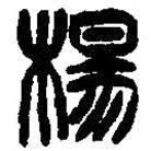 篆刻字典写的篆书杨