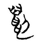 楚簡(jiǎn)寫(xiě)的篆書(shū)貂