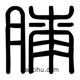印篆體寫的篆書膝