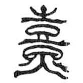 鳥(niǎo)蟲(chóng)篆全書(shū)寫(xiě)的篆書(shū)熹