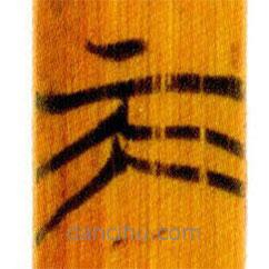 簡(jiǎn)帛寫的篆書天