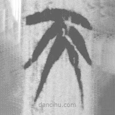 上博簡寫的篆書天