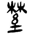 简帛写的篆书野