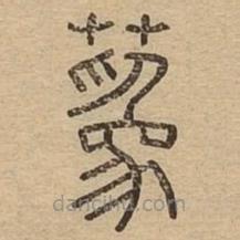 說(shuō)文廣義寫的篆書蔿