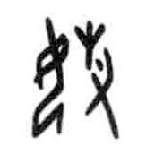 甲骨文寫的篆書媰