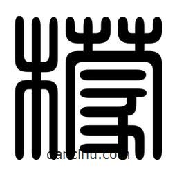 印篆寫的篆書檬