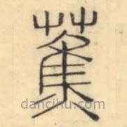 彭玉雯写的篆书蕉