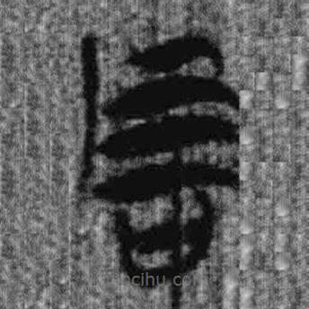 簡帛寫的篆書石