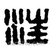 篆刻字典寫(xiě)的篆書(shū)汪