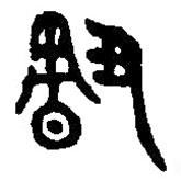篆刻字典寫的篆書割