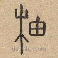 说文广义写的篆书柚