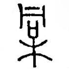 篆刻字典寫的篆書桐