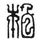 鳥(niǎo)蟲(chóng)篆寫(xiě)的篆書(shū)柏
