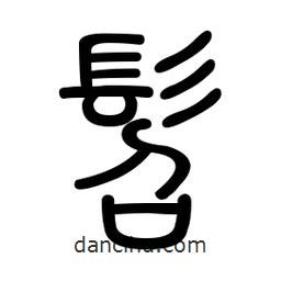 新篆體寫(xiě)的篆書(shū)髫