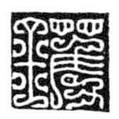 鳥(niǎo)蟲篆全書寫的篆書鐝