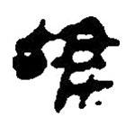簡帛寫的篆書雉