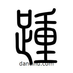 新篆體寫的篆書踵